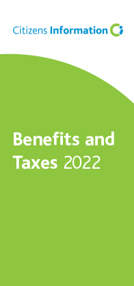 Cover of Benefits and Taxes 2022 leaflet