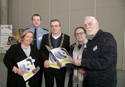 Pictured at the launch from left: Annette McMahon, Money Adviser and co-author, Shane Kelliher, MABS Board member, Lord Mayor of Dublin Michael Mac Donncha, Elizabeth Murphy, MABS Board member and William Donovan, MABS Board member.