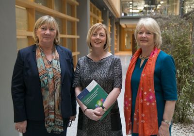 Pictured at the Deaf Community Report launch were from left: Angela Black, Chief Executive, Minister for Employment Affairs and Social Protection, Regina Doherty T.D. and Anne Coogan, Chair, Sign Language Interpreting Service (SLIS).