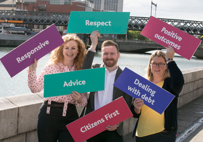 Pictured at the launch of the Citizens Information Board Annual Report 2017 are Board members: Ian Power, Tina Leonard and Nicola Walshe