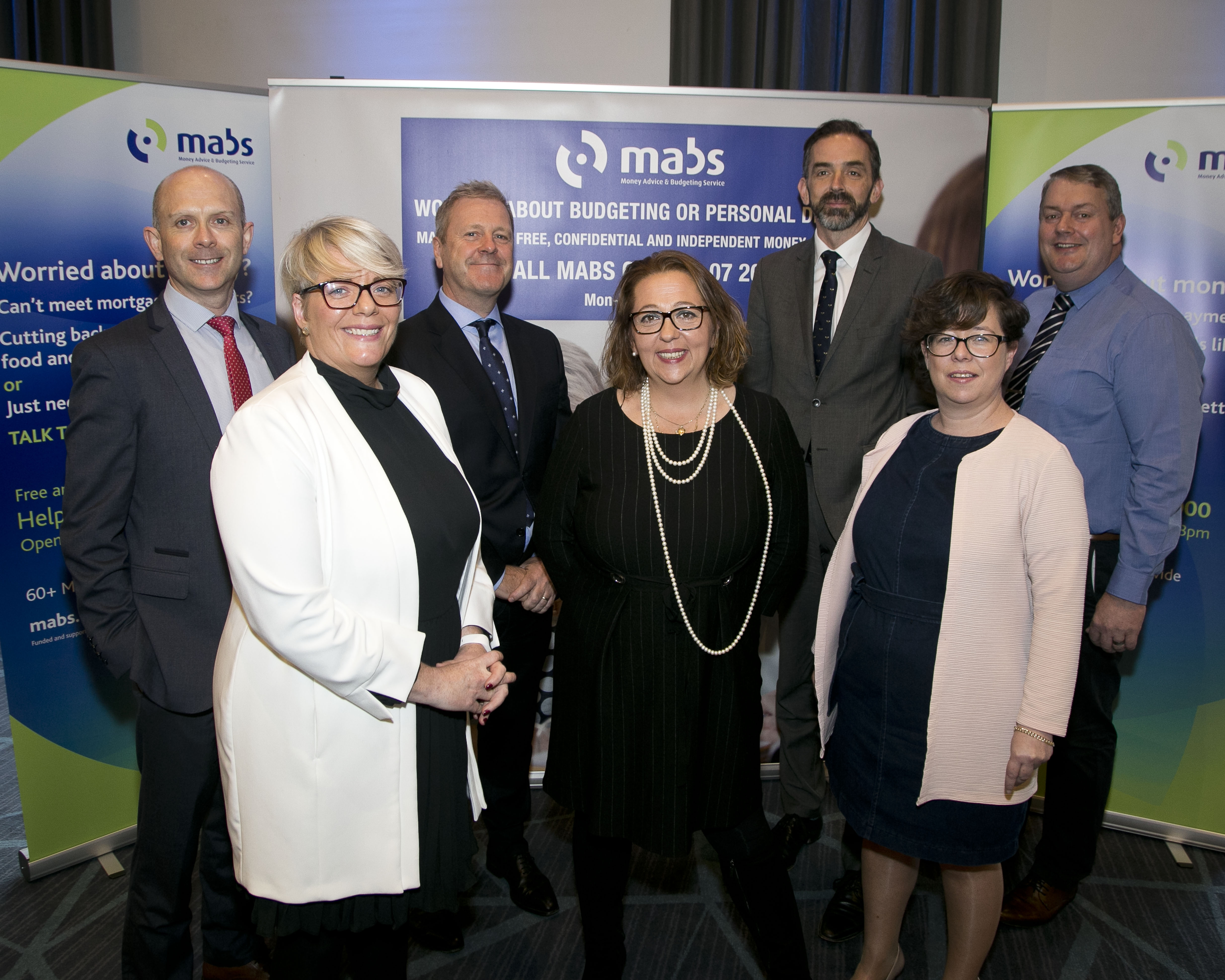 Pictured (L-R) Noel O'Meara, Conference Organising Committee Chair, CIB, Angela Black, 
				Chief Executive, CIB, Minister Regina Doherty TD, Department of Employment Affairs and Social Protection, Gwen Harris, Regional Manager, North Dublin MABS and Paule Tucker, 
				Chair South Leinster MABS and the MABS Employer Group Executive