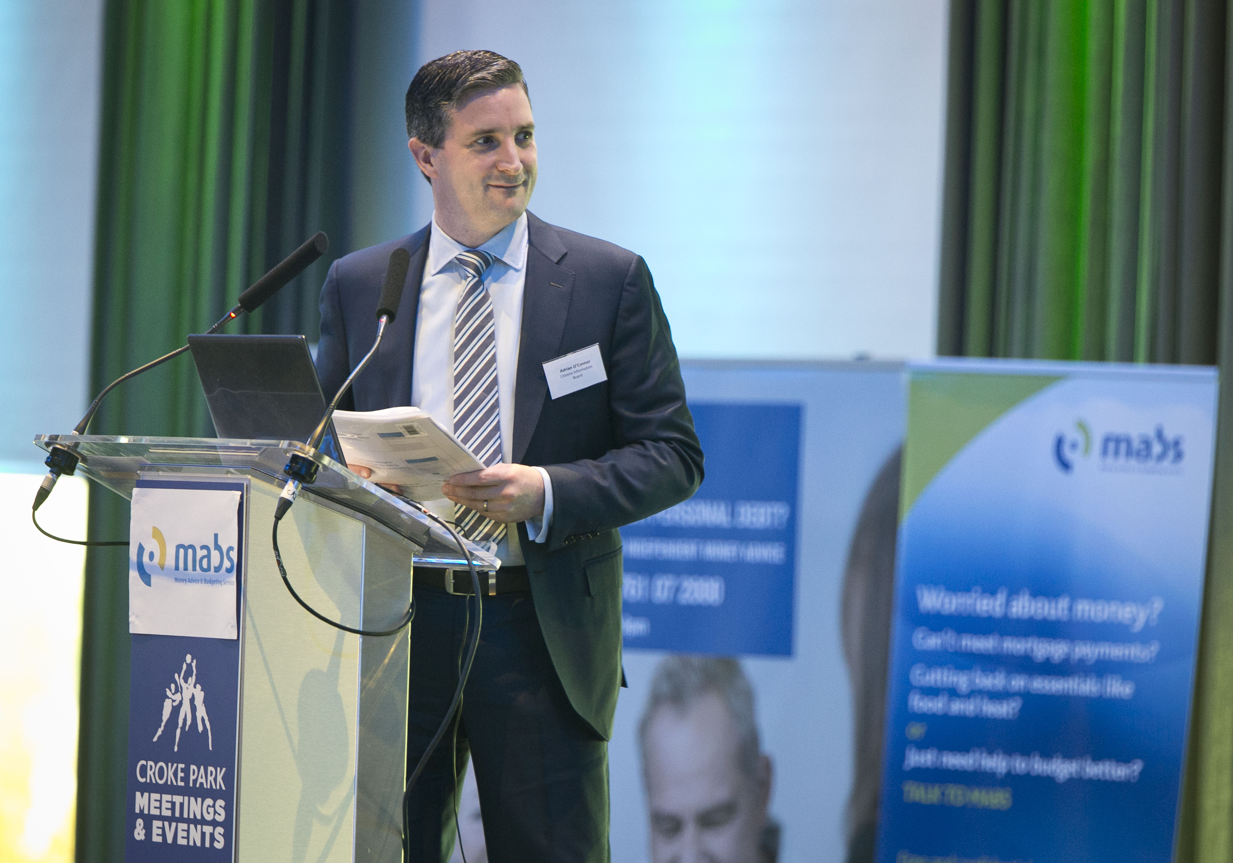 Conference MC Adrian O’Connor, Senior Manager,