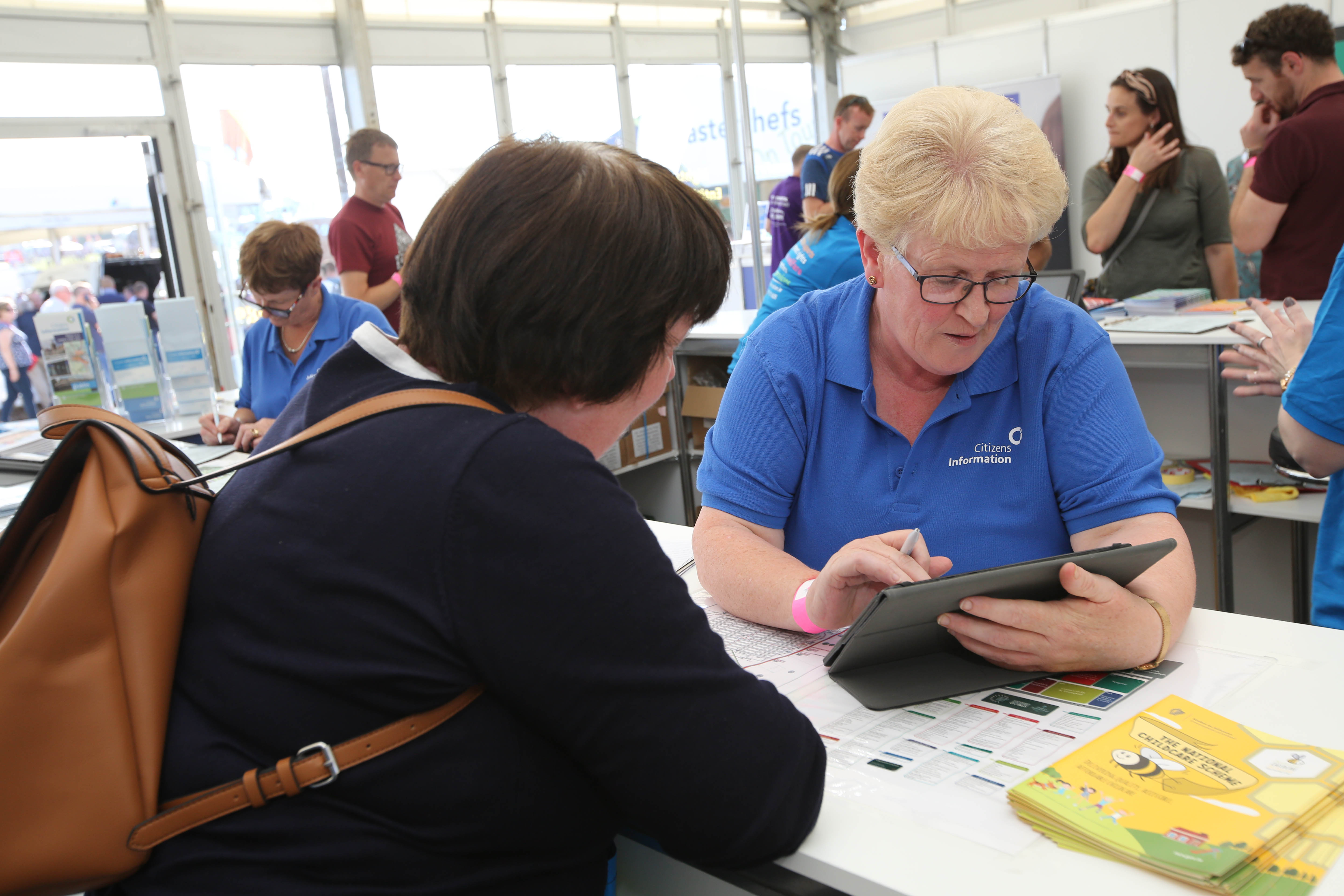 Citizens Information giving information at the National Ploughing Championships.