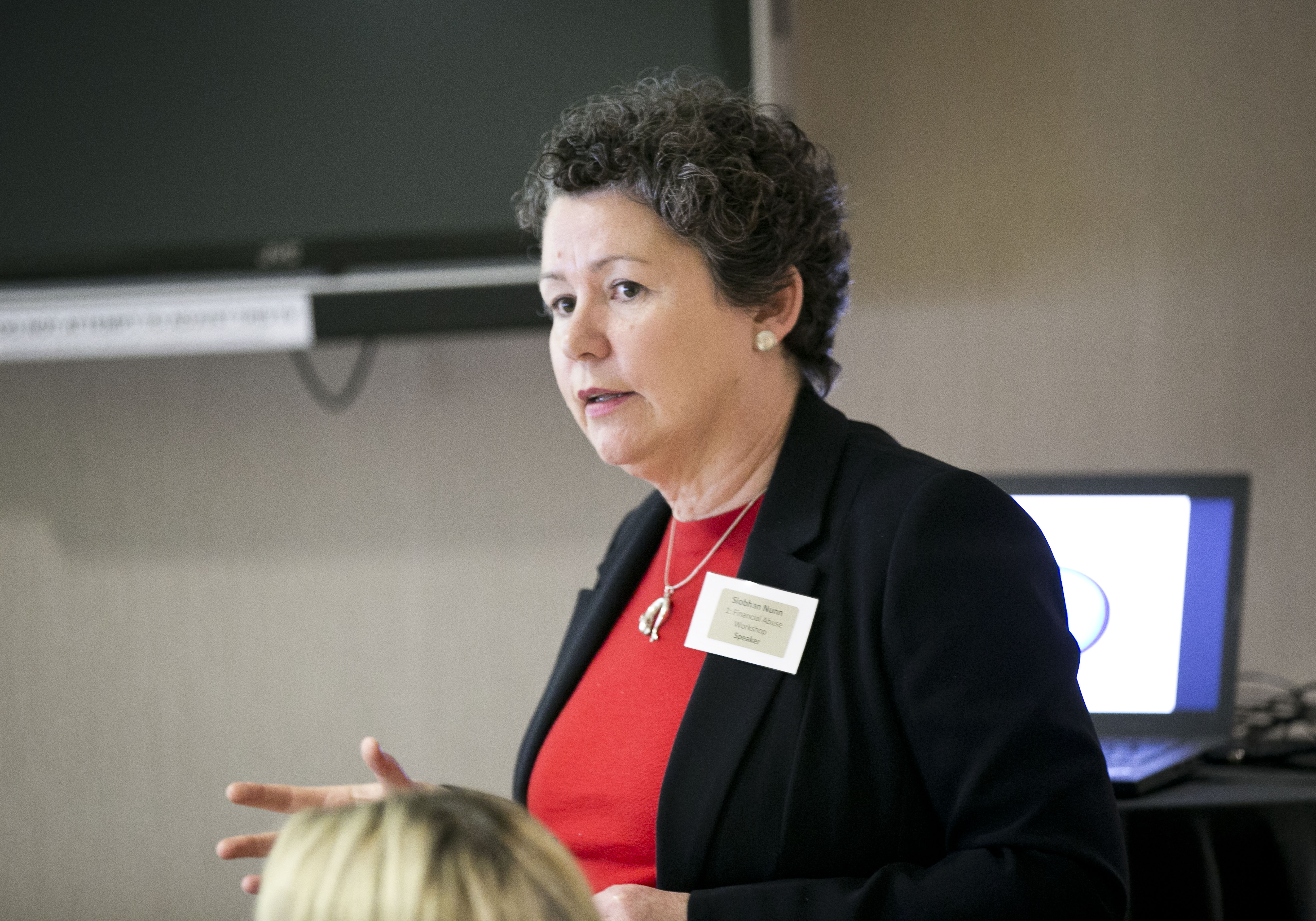 Financial Abuse workshop presenter Siobhan Nunn, Principal Social Worker, HSE & National Safeguarding Committee
