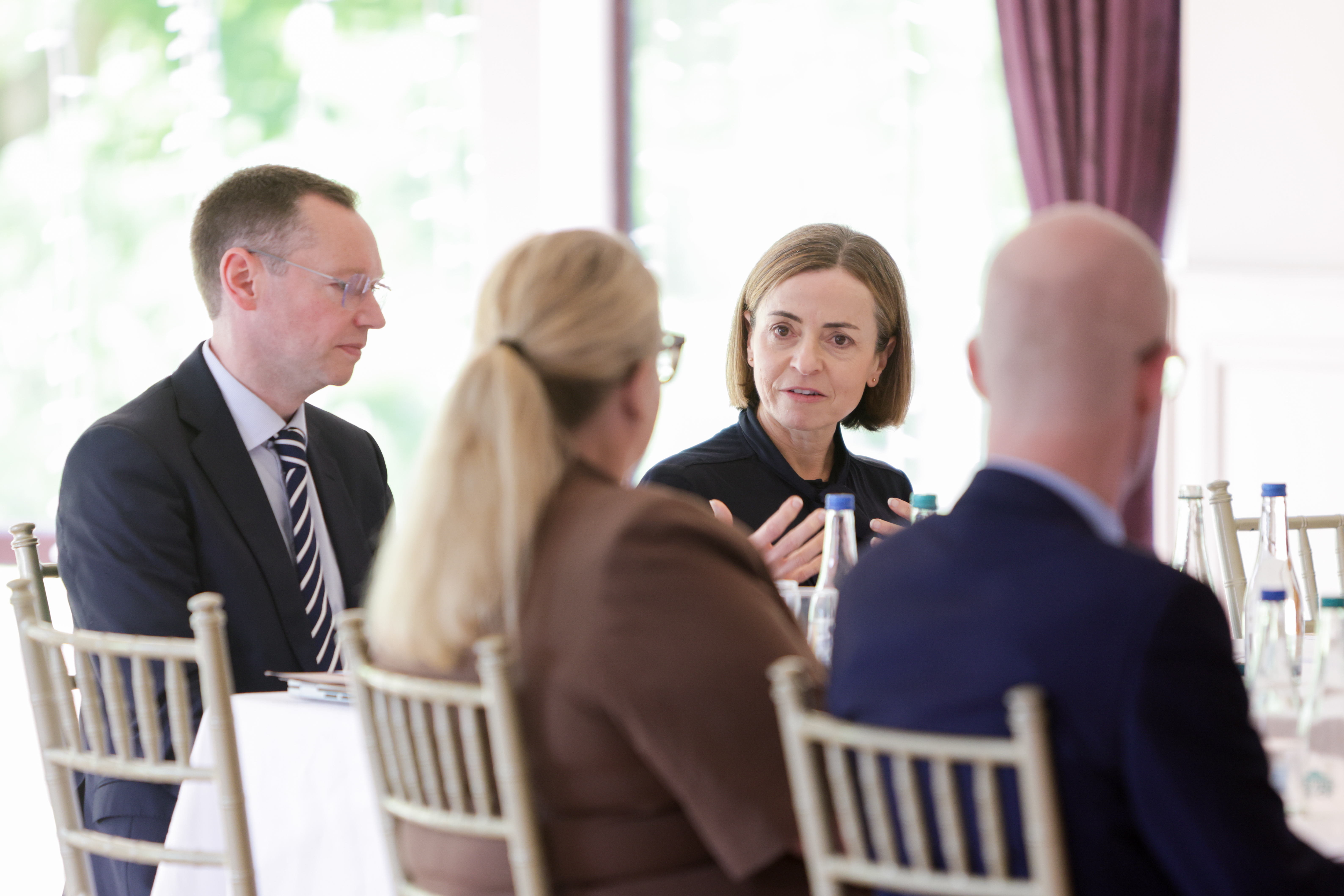 Graham Long (CIB CEO) and Catherine Heaney (Former CIB Chair) attending a recent Board meeting