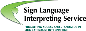 Sign Language Interpreting Service Logo